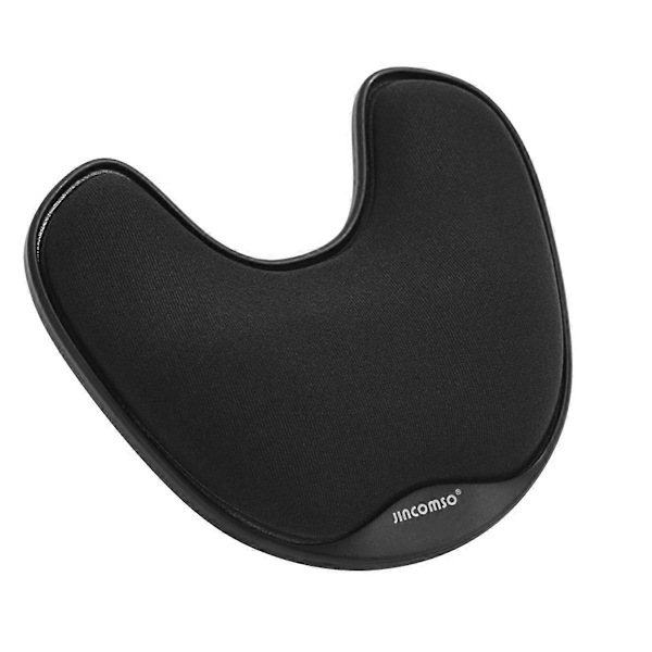 Ergonomisk Gaming Mousepad med Hukommelsesskum Håndledsstøtte Roterende Glidehåndmatte til PC Computer H