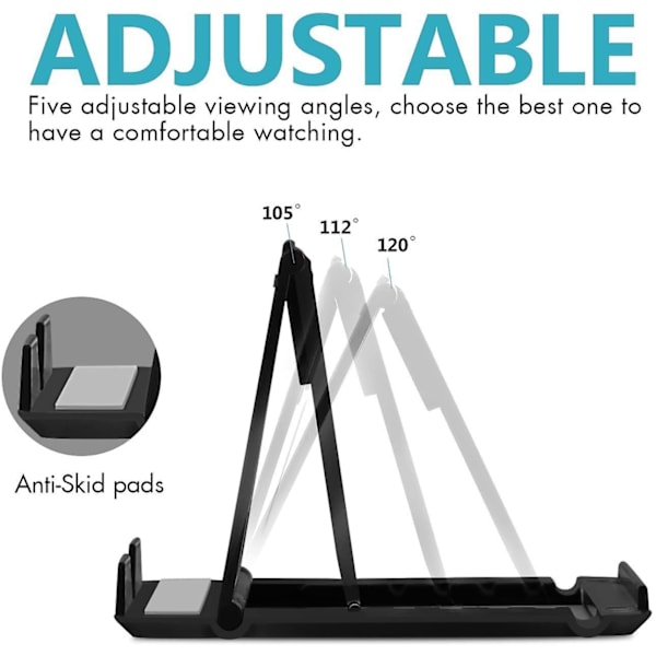 4-pak Mobiltelefon Stativer, Universal Foldbar Tablet Stativ