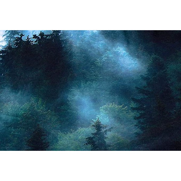 Väggbonad, Väggmatta, Väggbonad, Väggdekoration med Högdetaljerad Tryck (Gröna Träd, 230 x 180 cm)