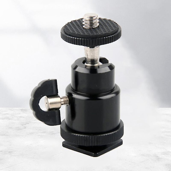 Standard 1/4 Skruvport Kulhuvud Bekvämt Panoramiskt Metall 360 Grader Svängbart Stativadapter för Kamera JIKAIX