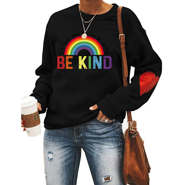 Damtröja med regnbåge - In A World Where You Can Be Anything Kindness