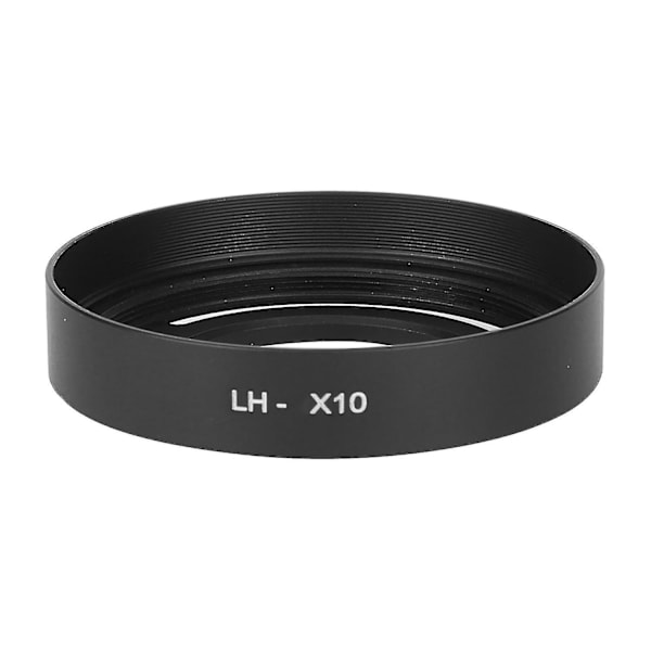 Lhx10 Vacker Utseende Ihålig Metall Kompakt Avtagbar Kameralinshuv för Fuji X10/x20/x30(bla