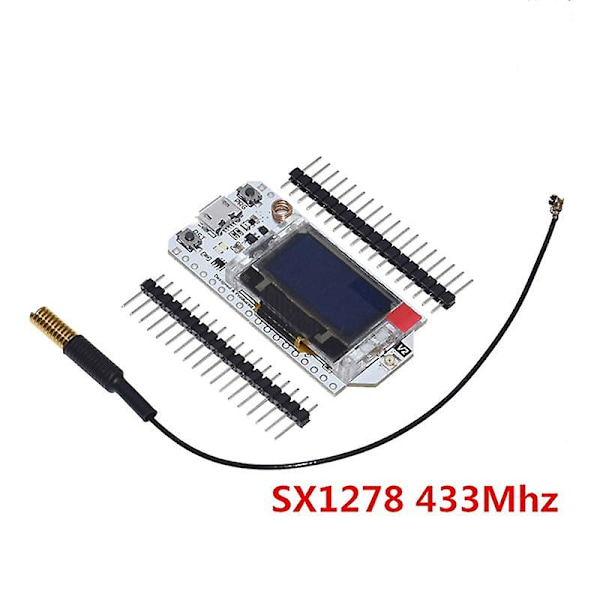 SX1276 SX1278 ESP32 LoRa 868MHz/915MHz 0,96 tum Blå OLED-skärm Bluetooth WIFI-kit 32 Utveckling