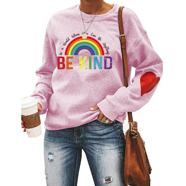 Damtröja med regnbåge - In A World Where You Can Be Anything Kindness