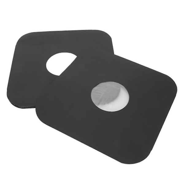 12 Tommers Plateomslag 180gsm Papir Antistatisk Runde Hjørner Blanke Plateomslag for LP-plater Album Svart 20stk
