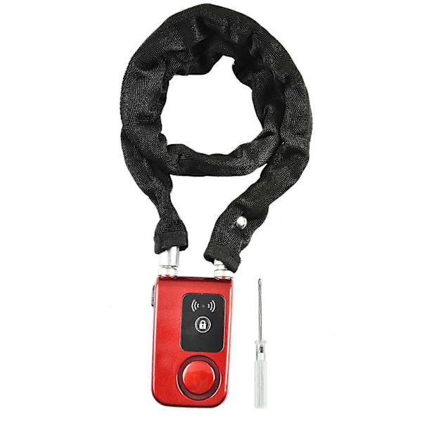 Älykäs Bluetooth-pyörän ketjuluokka - Y797G Vedenkestävä Varkaudenestoinen Älypuhelimen Ohjaama Lukko (Punainen)