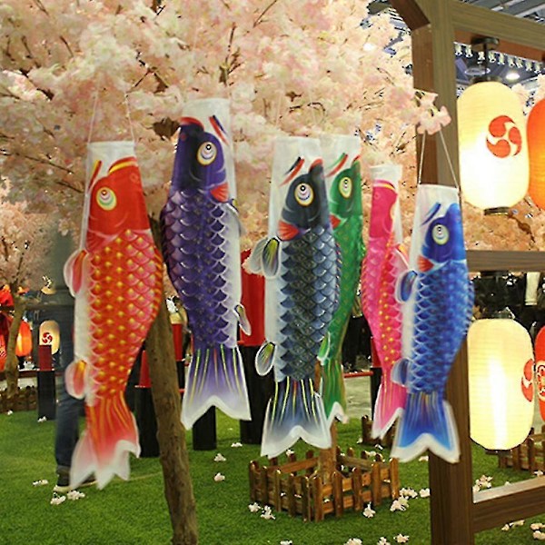 5 st Koinobori-vindstrumpor med japanska karpfiskar