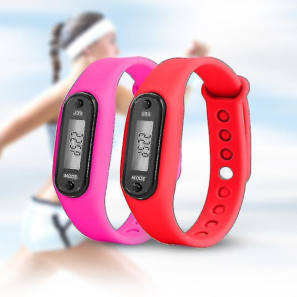 Askeleenlaskenta-aktiivisuusmittari Fitness-urheilukello Rannepedometri LCD Aikuinen Lapsi
