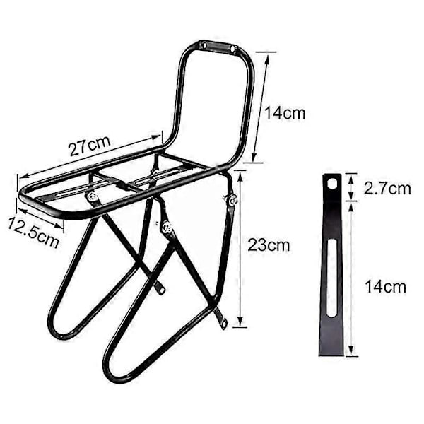 Cykelforreste Stativ, Aluminium Bagage Touring Bærer Stativer 15KG Kapacitet Bjergvej Cykel Pannier
