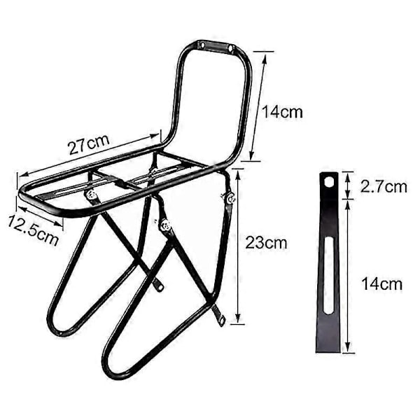 Cykelframbärare, Aluminium Bagage Touring Bärarställ 15KG Kapacitet Mountain Road Bike Väska