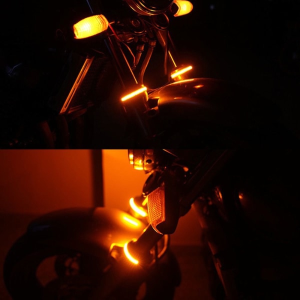 Motorsykkel blinklys LED-lampestrips 2PCS