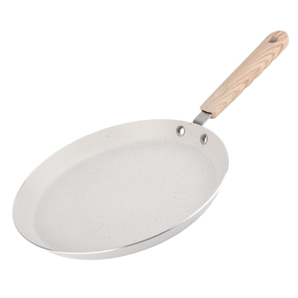 22 cm Non-Stick Stekepanne med Håndtak, Aluminium Legering Flat Bunn Kokkepot for Frokostpannekaker