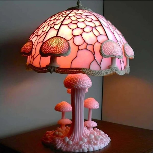 Dyr Bordlampe Farget Glass Farget Nattlys Retro Bordlampe Julegave B
