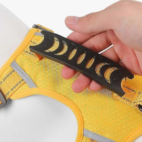 Andningsbart Hundsele Reflekterande Säkerhetsväst med Kontrollhandtag Black L
