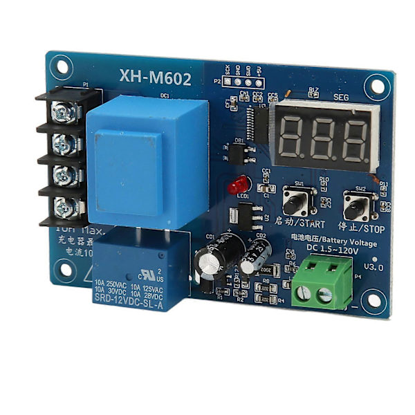 XH M602 Laddningsstyrningsmodul LED-display Litiumbatteriladdare Skyddskort för Industriell Bil
