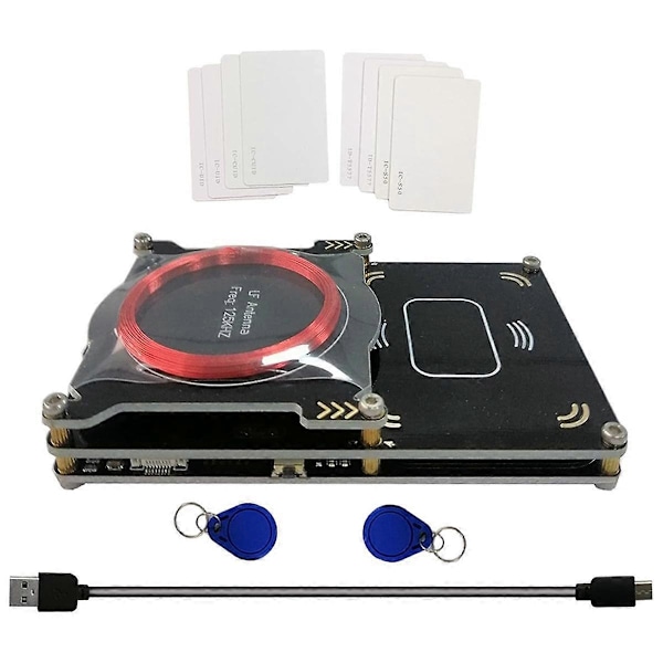 Uppgraderad 512k Proxmark3 Easy V3.0 RDV4 Minne ID M1 IC Inbyggd RFID-kortläsare Integrerad antenn Dekrypterare Dekoder