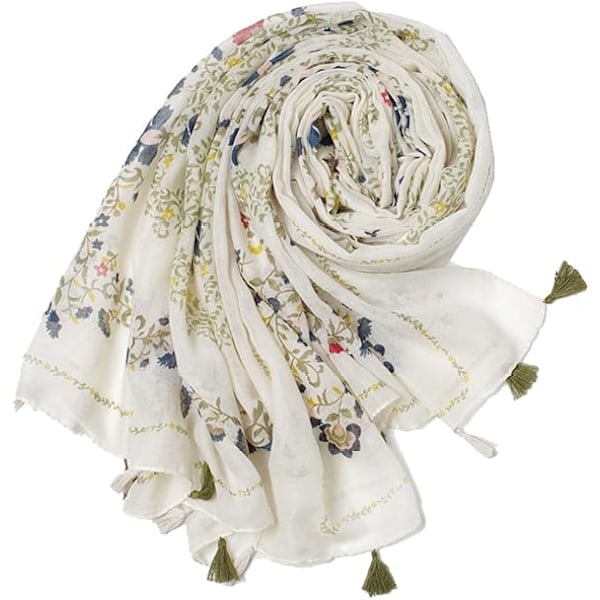 Women's scarves, light and soft, large and long, colorful, with tassels, women's scarves and shawls