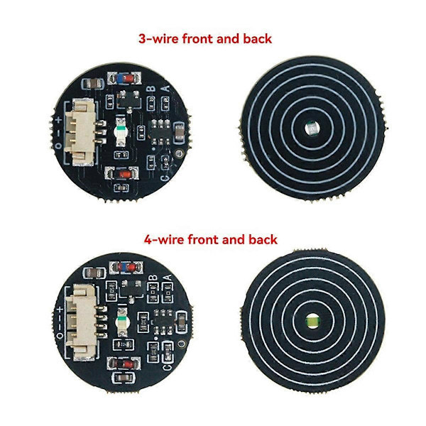 3V-30V Jog Lås Touch Knapp Switch Sensor Modul Bistabil Lätt Touch Switch LED Ljusband Modul, 4-Tråds Vitt Ljus