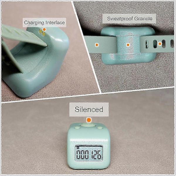 Laddningsbart Fingerräknare, Ipx8 Vattentät Varvräknare, Tyst 6-kanals Digital Tasbih-räknare Med Led För Bön Simning Stickning Present