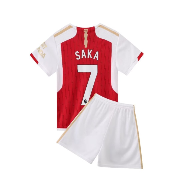 Saka No.7 Jersey Set Arsenal Training Shirt -puku lapsille pojille kausi 2023-24 - täydellinen koko 14 NO.14 28