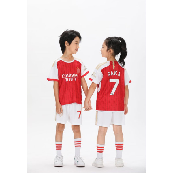 Saka No.7 Jersey Set Arsenal Training Shirt -puku lapsille pojille kausi 2023-24 - täydellinen koko 14 NO.11 22