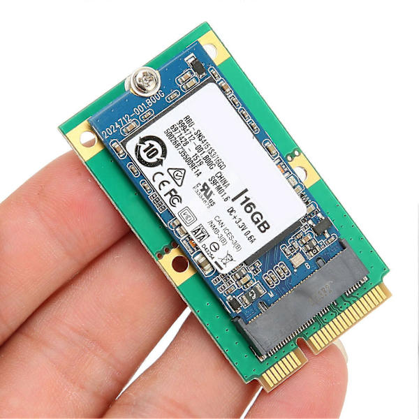 M.2 Hårddisk M.2 till MSATA Adapterkort Stabil Liten Enkel Installation SSD Datortillbehör 16GB