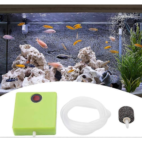 2024 Akvarium Luftpumpe Bærbar Batteridrevet Fisketank Oxygen Aerator Pumpe Med Luftsten Og Slange