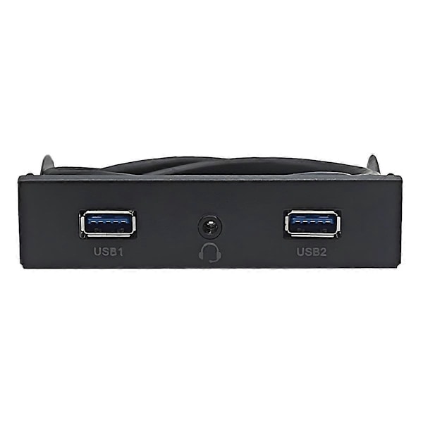 3,5 tuuman levykeaseman etupaneeli 2 USB 3.0 -liittimellä + HD-äänimikrofoniliitäntä PC-kotelolle