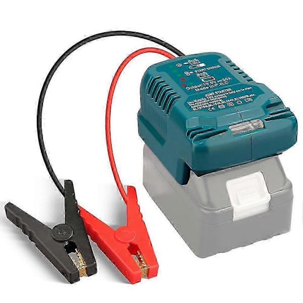 Kabler til startkabler Jump Kit til 18V batteri, startkabelsadapter Auto Booster kabel til start af bil ved hjælp af værktøj