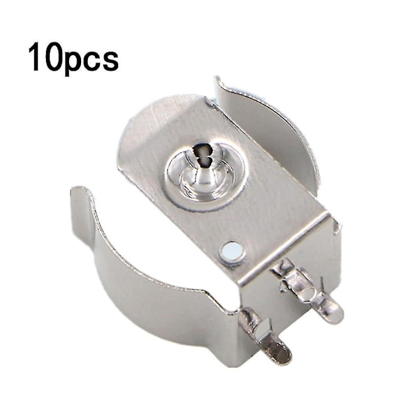 10x Batteripoler Positiv Negativ Kontakt Splinter Batteriklämma För 18650 Cr123a Batterifjäder Stål Tbh-18650-clip01