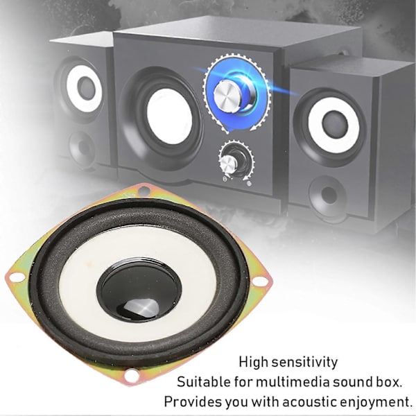 3-tums Mini Full Frequency Högtalare 4ohm 5W för Multimedia Ljudlåda Hög Känslighet