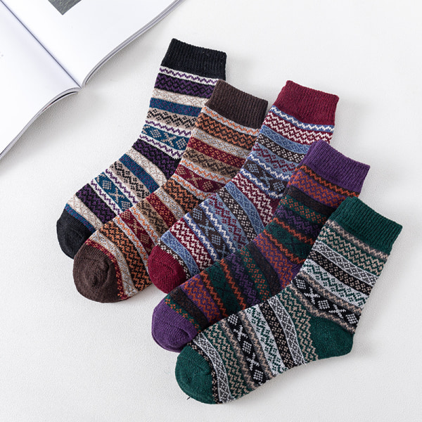 5 sokker Bløde hyggestrømper til efterårets vintersportsstrømper