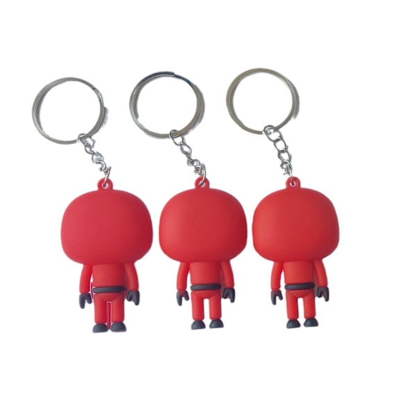 6 st Squid Game Figur-Nyckelringar