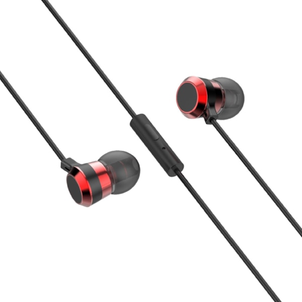 Hodetelefoner med mikrofon, kablet smarttelefon 3,5 mm jack In-ear 1,2 m