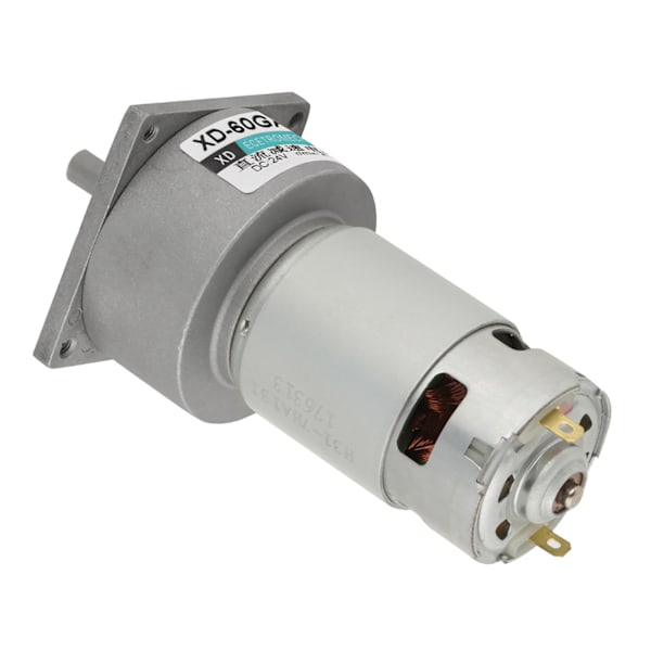 35W Mikro DC Metal Dişli Motor Hız Ayarlanabilir CW/CCW (24V 30rpm)