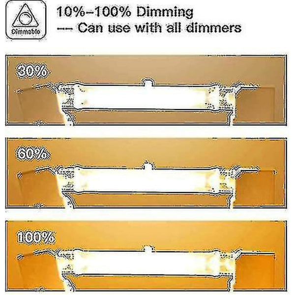 5-pack R7s Halogenlampa 118mm 200W 230V R7s Halogenstav 118mm Halogenlampa R7s Dimbar Halogenstav