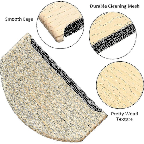 Kashmirkamm Sweater Shaver Ullkamm Trä Pilling Fuzz Tyg Lint Remover Manuell Bärbar Klädborste Verktyg
