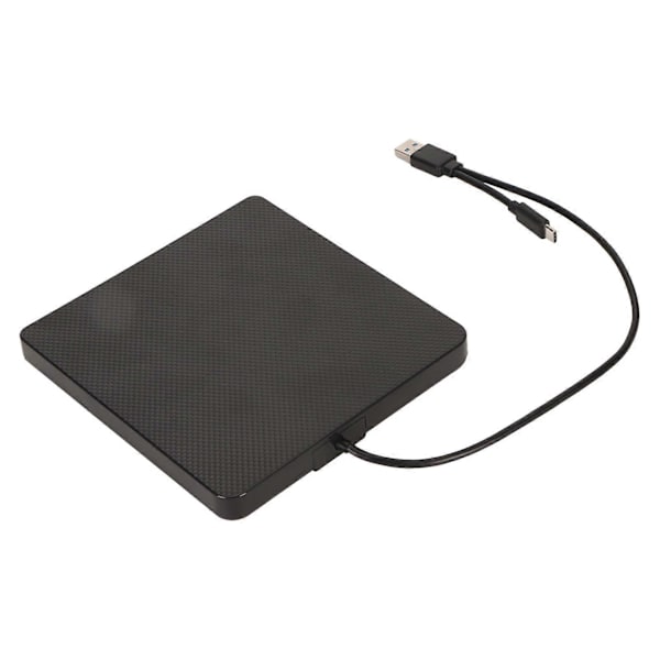 Ulkoinen CD- ja DVD-asema, ammattimainen Plug and Play USB 3.0 USB C kannettava polttaja kannettaville tietokoneille, pöytätietokoneille, Windowsille ja OS X:lle