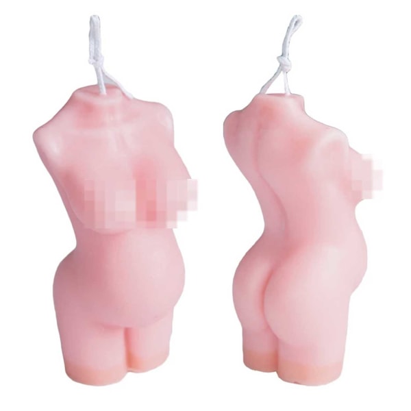 Stearinlys form Candle Gravid Woman 3D 9cm hvit white