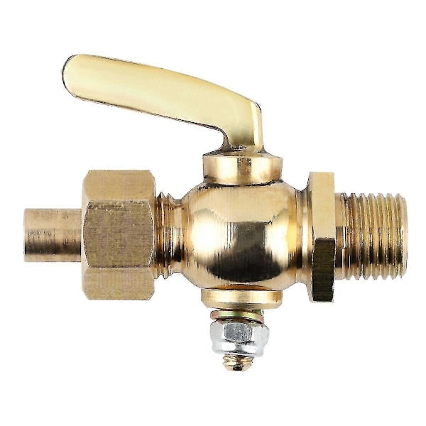 Fit Classic Vintage Motorcycle Brass Petrol Fuel Tap 1/4\"-1/4\" Bsp 30005