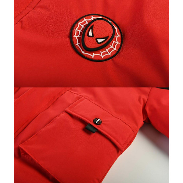 Poikien Huppari Takki Talvi Takki Parka Takki Red 110cm