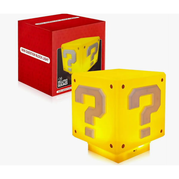 Terninglampe med 3D Mali-ikon, egnet til bord, dør eller forskellige overflader. Inkluderer originale lyde fra videospillet Yellow