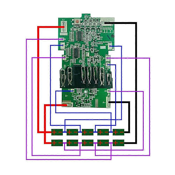 Bsl36a18 Litium-jon Batteriskyddskort Pcb Kretskort För 36v 18v Multivolt Mv