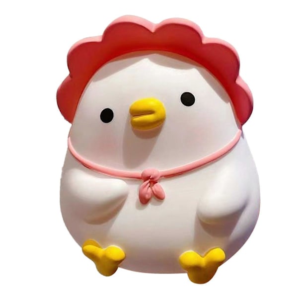 Barn Spargris Rosa Anka Söt Cartoon Pengar Mynt Spargris Anti Fall Vinyl Resin Pengar Spargris för Pojkar Flickor