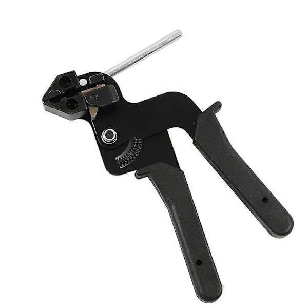 Cable Tightener, 210 X 120 X 12 Mm Metal Tie Gun, for Locking and Cutting Stainless Steel Cable Ties, Black