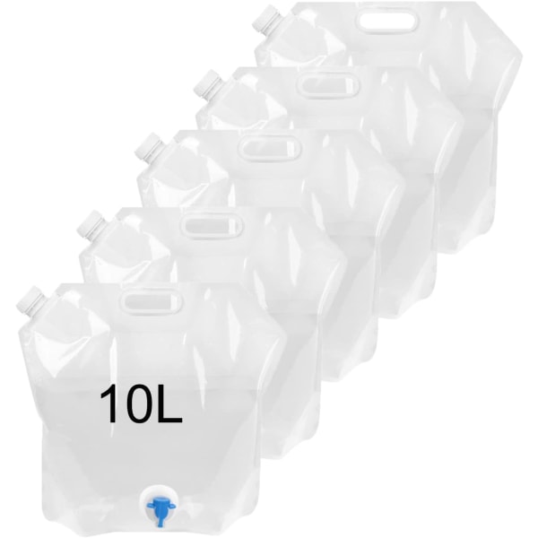 (5 stk) Vandkande vandflaske vandkander vandpose 10L Vandhane