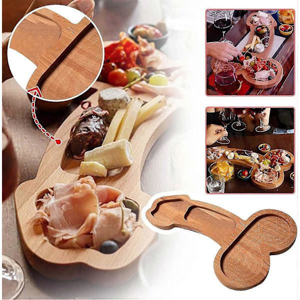Morsomme Aperitiffbrett, Oppgraderte Ostebrettsett, Aperitiffbrett, Unike Treostefat