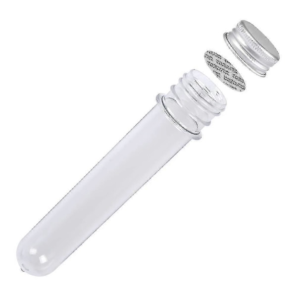 30 stk 40 ml Plastprøverør med Skrulokk Gjenbrukbare Transparente Beholderrør Transparente Tes