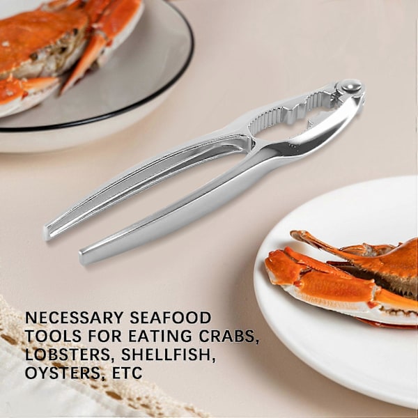 Seafoodverktygsset, Rostfritt Stål Krabba Benbrytare och Gafflar Nötknäppare Set Skaldjursskalare 12st