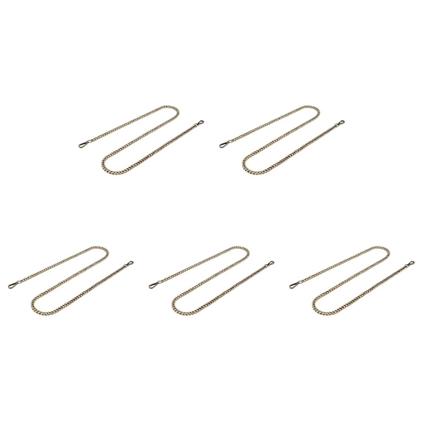DIY Dekorativ Håndverk Curb Chain 1.2m Bronse - 5 stk Rett Spenne Smykke Tilbehør